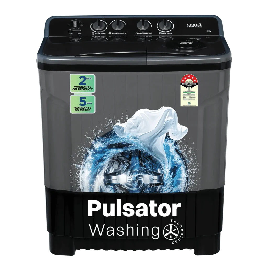 8 kg 5 Star Semi Automatic Washing Machine